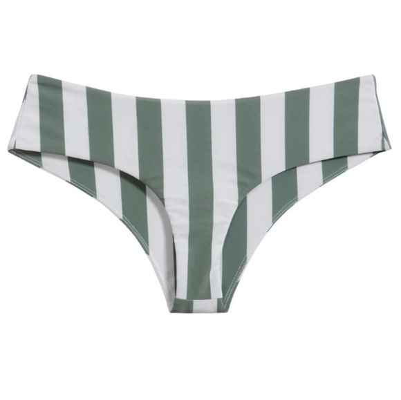 Mikoh Retro Stripe Maui Bondi 2 Swim Bottoms L - Picture 1 of 6